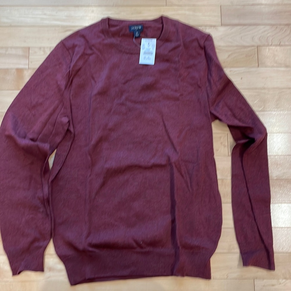 NWT JCrew maroon sweater crewneck